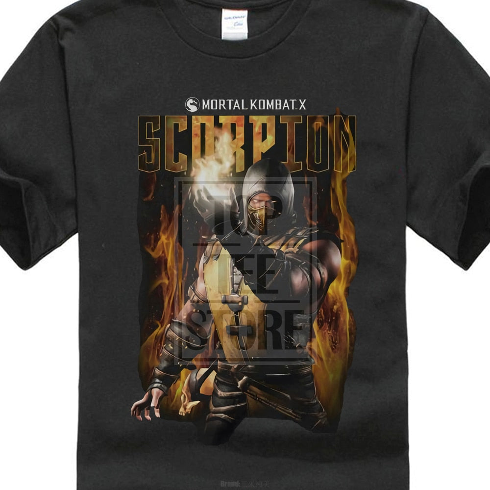 mortal kombat scorpion t shirt