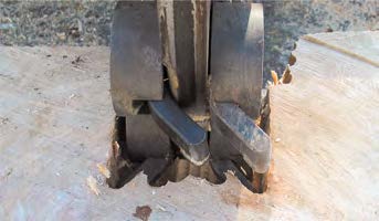 Pin Teeth Stump Grinder Teeth Cross Over Image