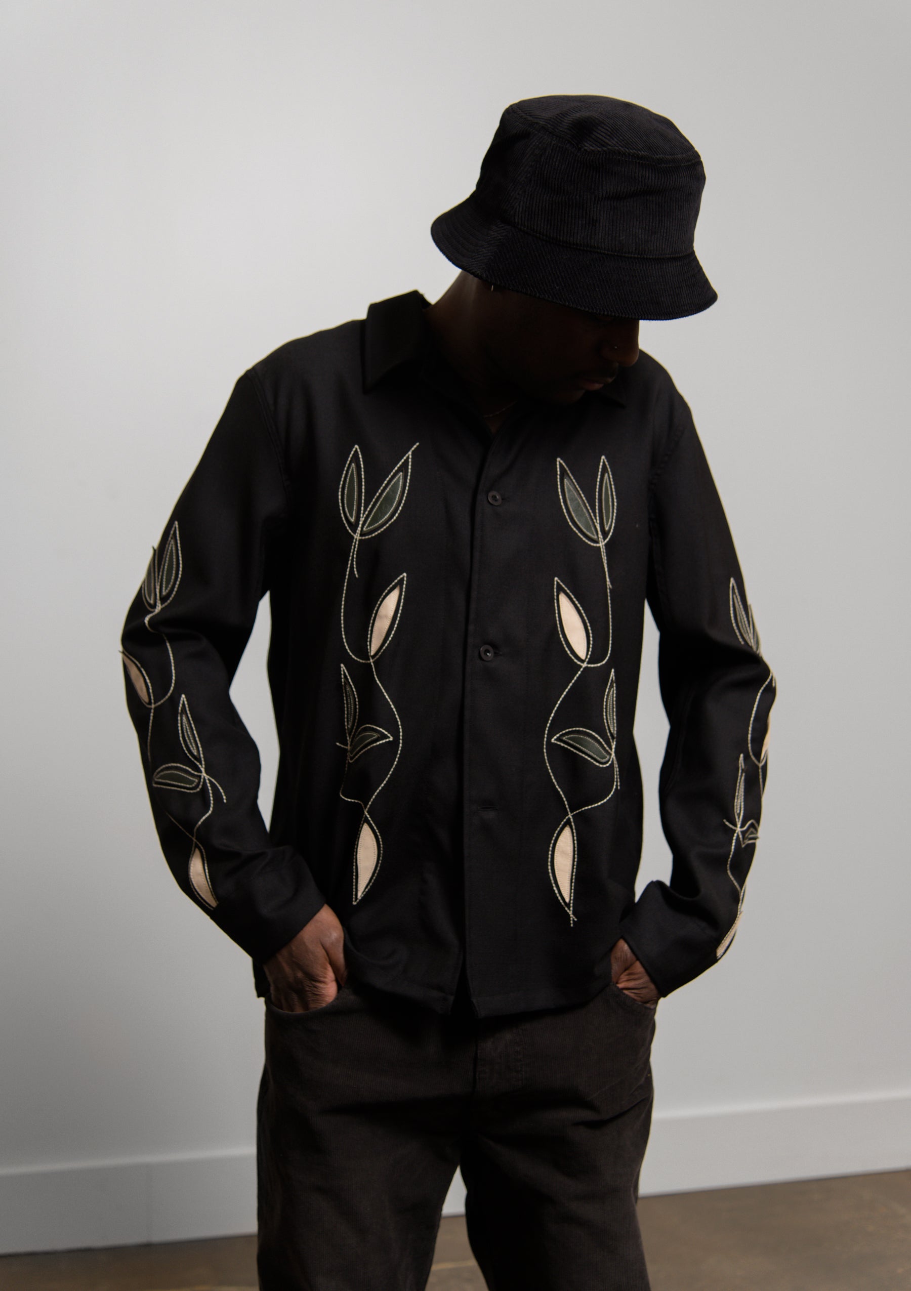 our legacy Black Leaf Embroidery トップス シャツ トップス シャツ