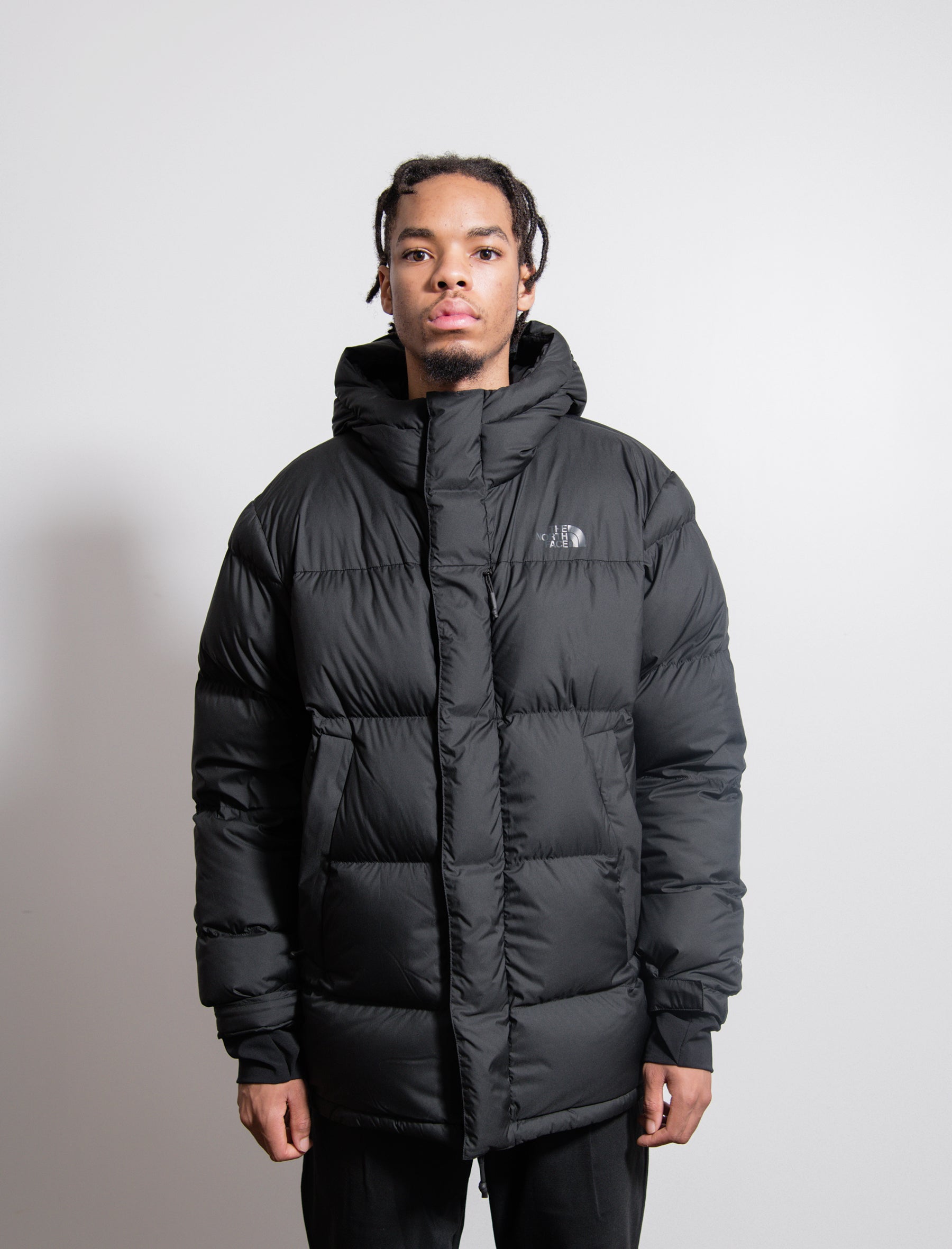 north face navy down jacket