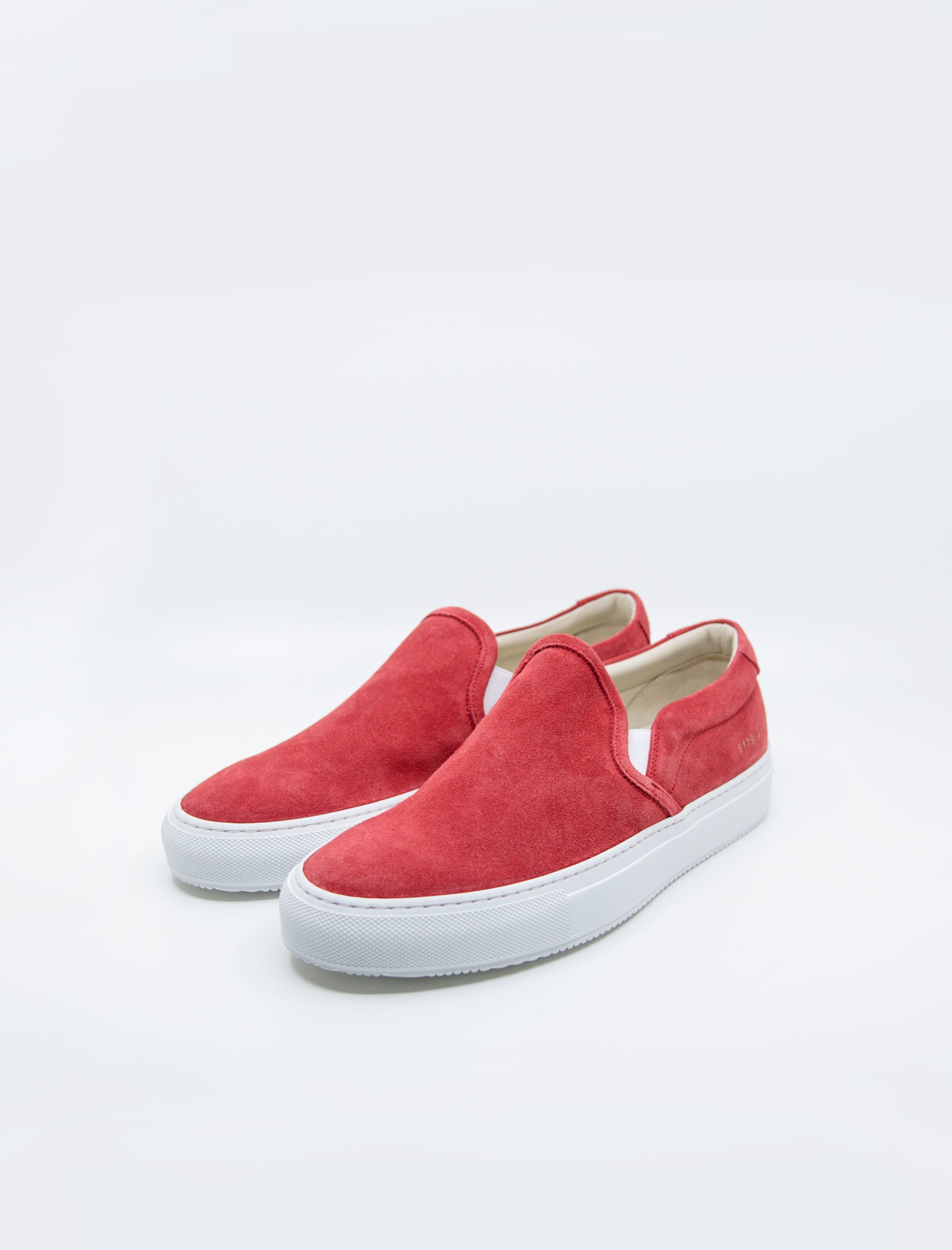 Common Projects Slip-On Suede Red – NOMAD