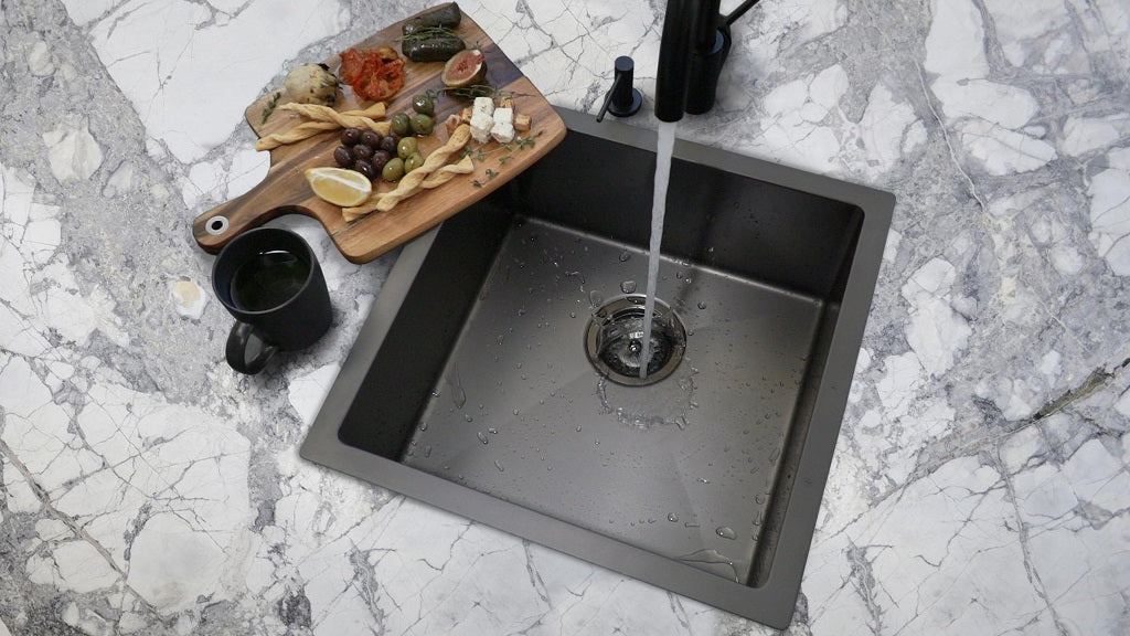 Meir gunmetal single bowl kitchen sink