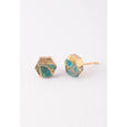 Oasis Turquoise and Gold Studs