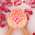 Rose Sorbet Heart Bath Treats (3 pc Bath Bomb Set)