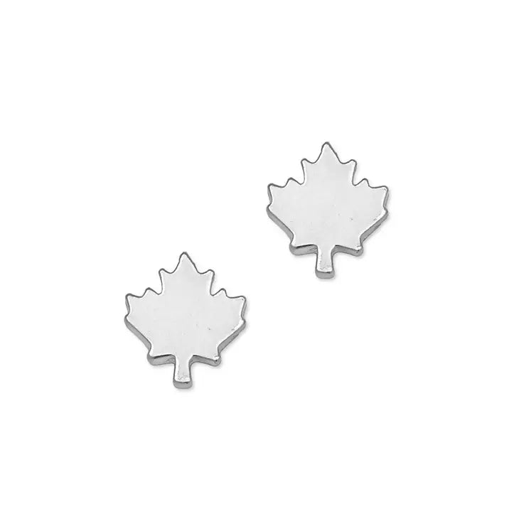Maple Leaf Bar Earrings