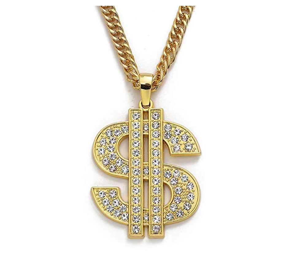 gold chain money sign