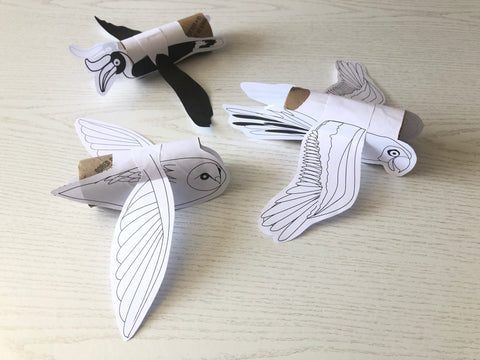 3 paper birds
