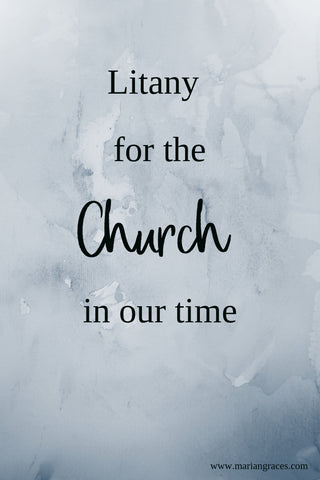 Litany for the church in our time