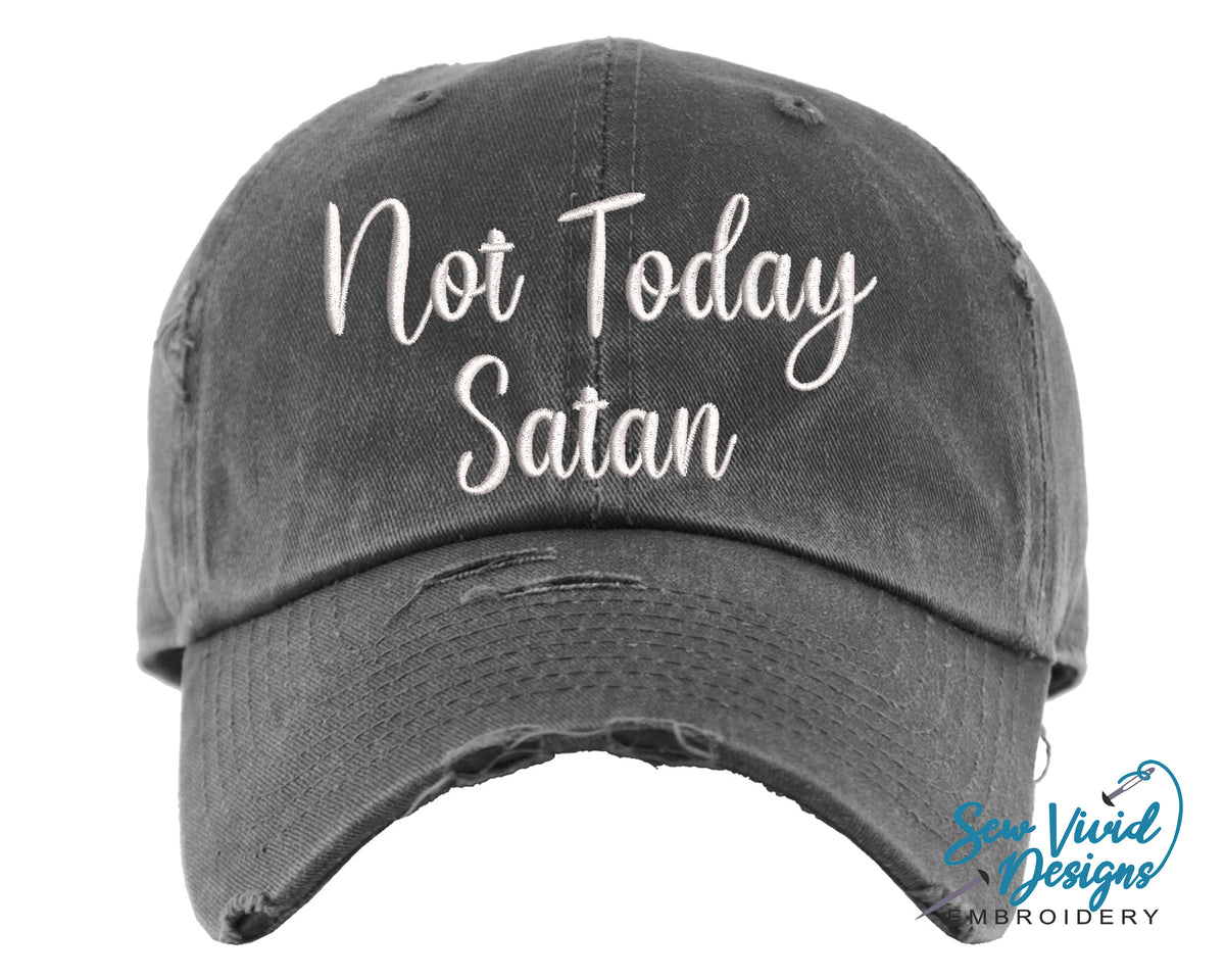 not today satan dad hat