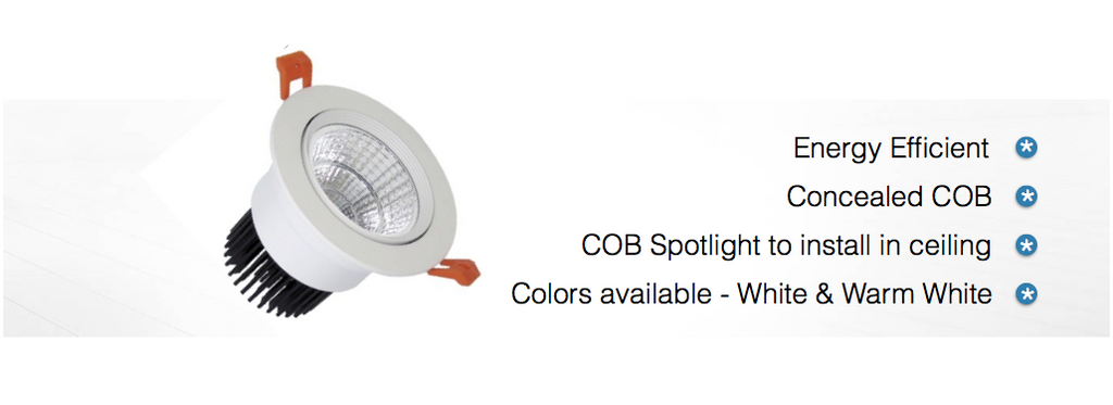 3 Watt Concealed LED Spotlight COB Light
