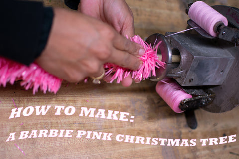 How Lee Display Makes our Unique Christmas Tinsel Trees by Hand