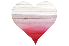 Valentine's Day Wooden Bleeding Heart