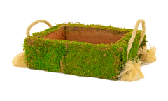 Your planter box with real moss covering the outside - from Lee Display