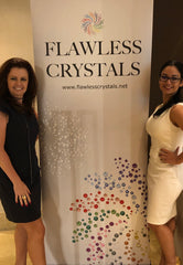 Karen Hardy and Rosa Filippello Flawless Crystals founder at the Singapore Dance Championships - Flawless Crystals provides high quality rhinestones