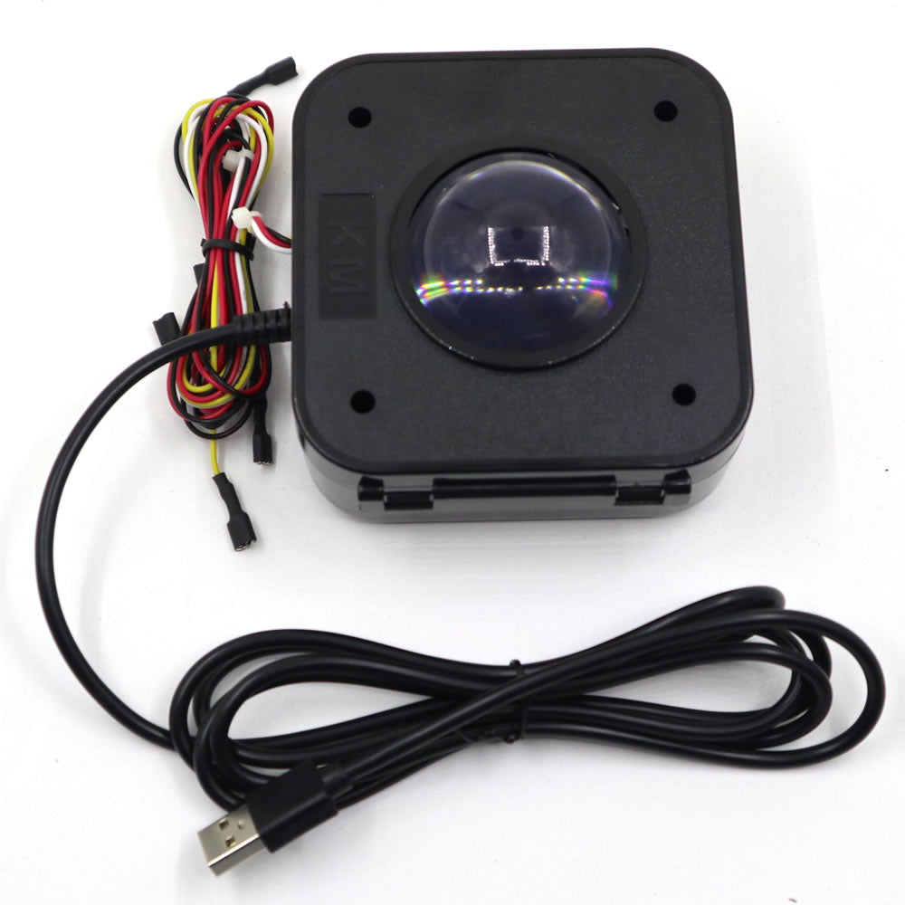 Lluminated4.5Cm Round Arcade Game Lit Led Trackball Mouse Jamma Pcb Connector w/ 