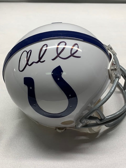 andrew luck autographed helmet