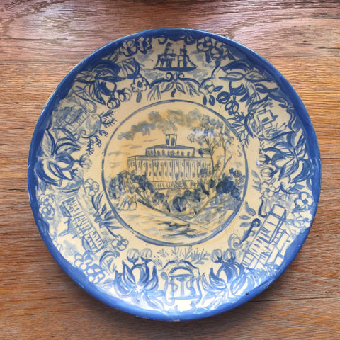 Original hand-sketched Georgia Plate by Louise Irwin_Sandersville-Ga