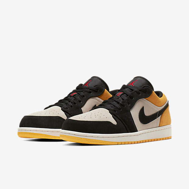 air jordan 1 low sail university gold black