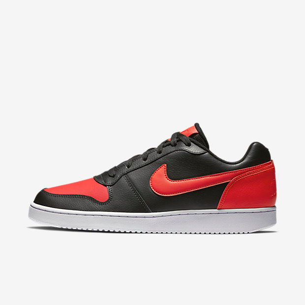 nike ebernon low red and white