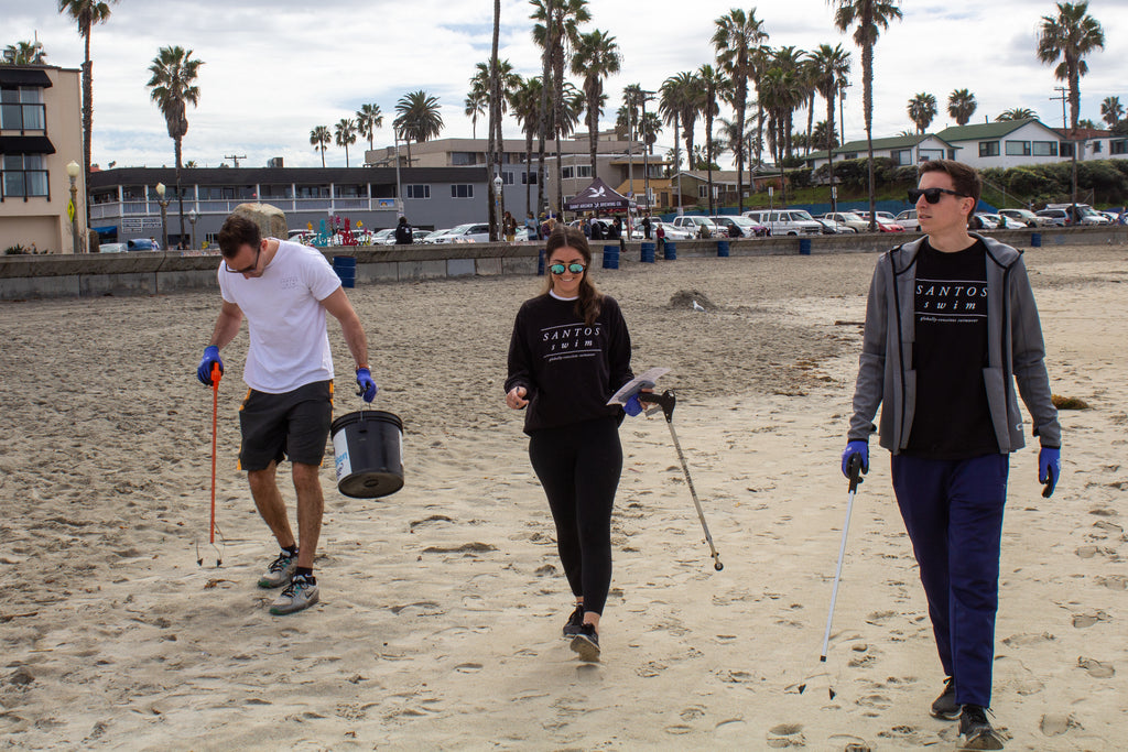 Friends At Beach Cleanup