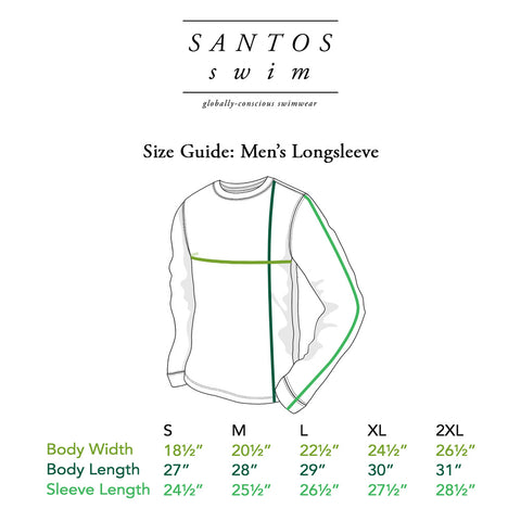 Men's Long Sleeve Size Guide