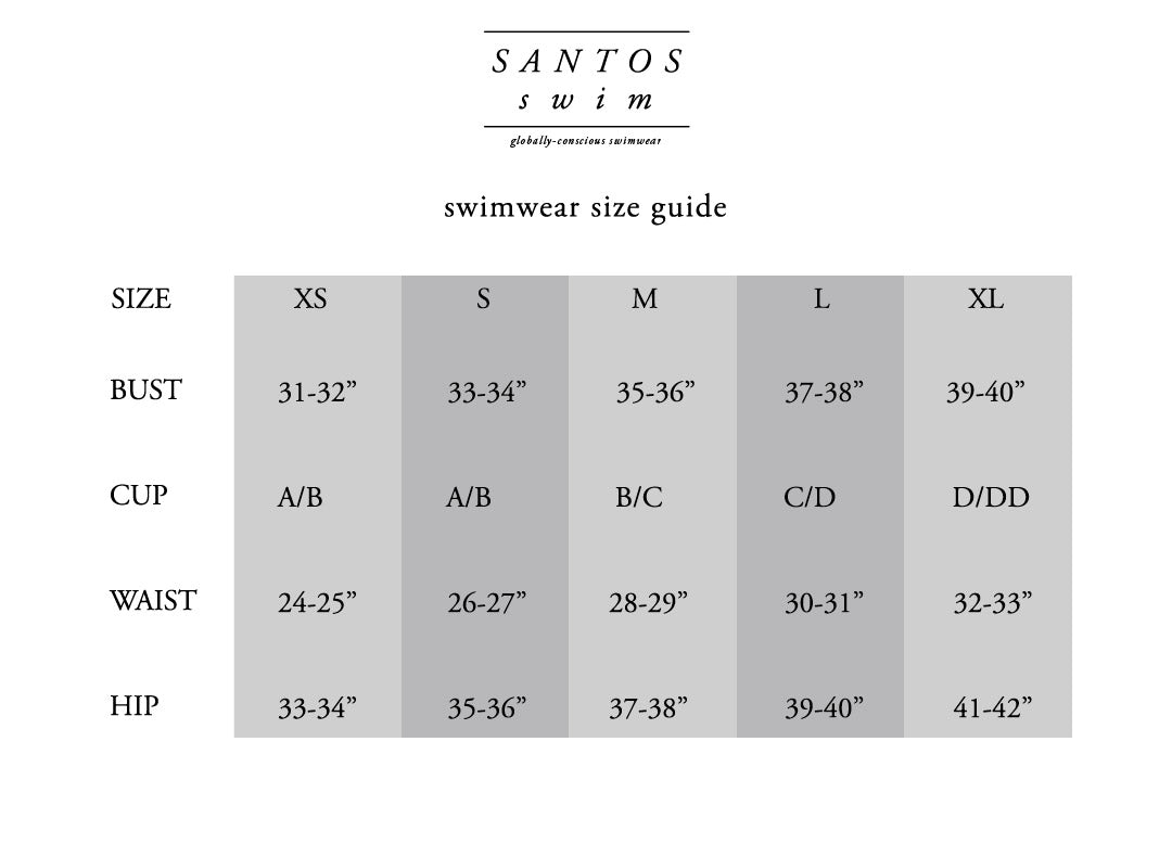 Swimwear Size Guide