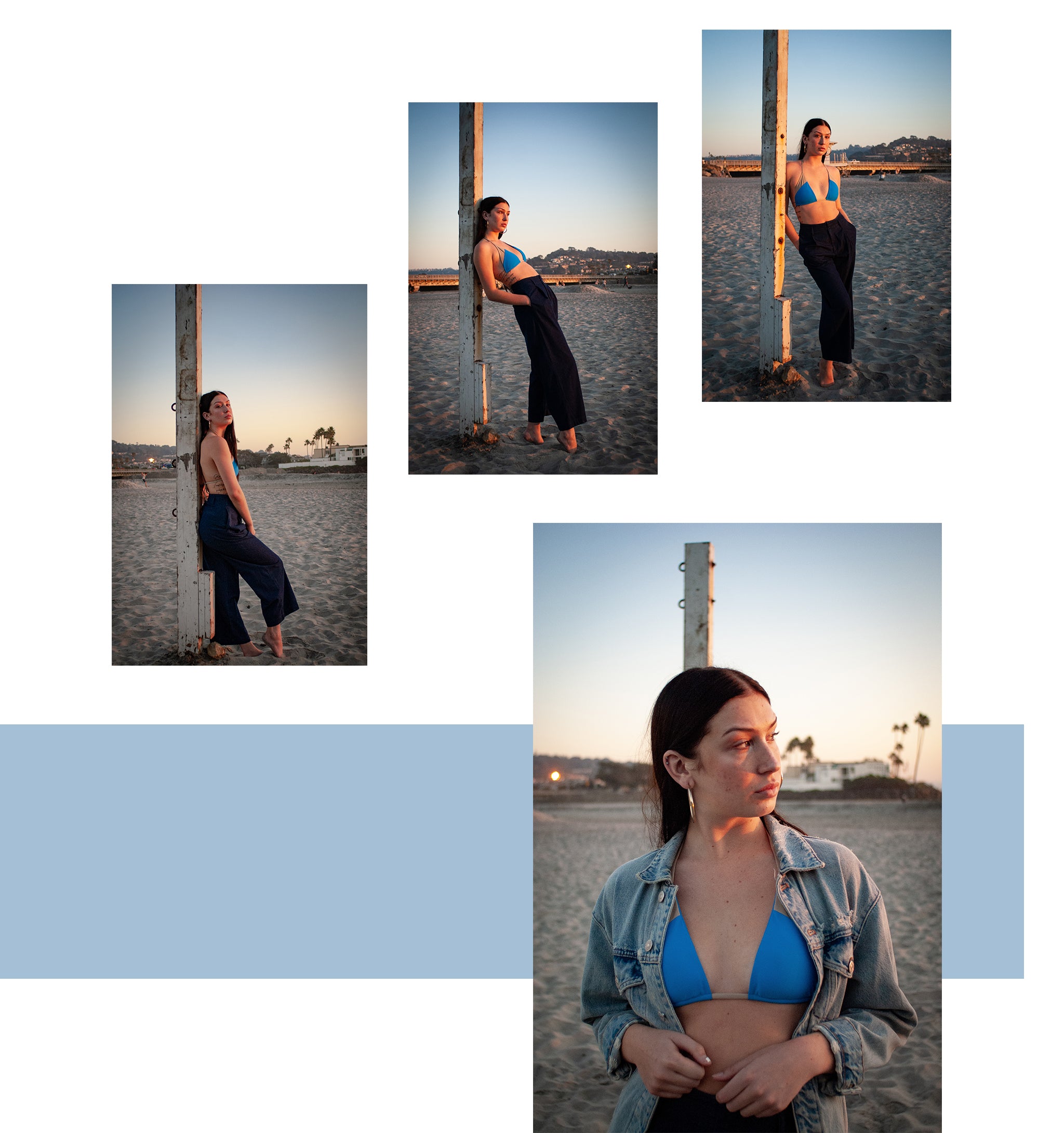 San Diego Beach Photoshoot Luxury Swimwear Styled