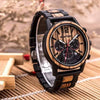 Montres en bois chronographe homme