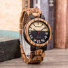 Montres en bois minimalistes couple et unisexe