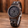 Montres en bois chronographe homme