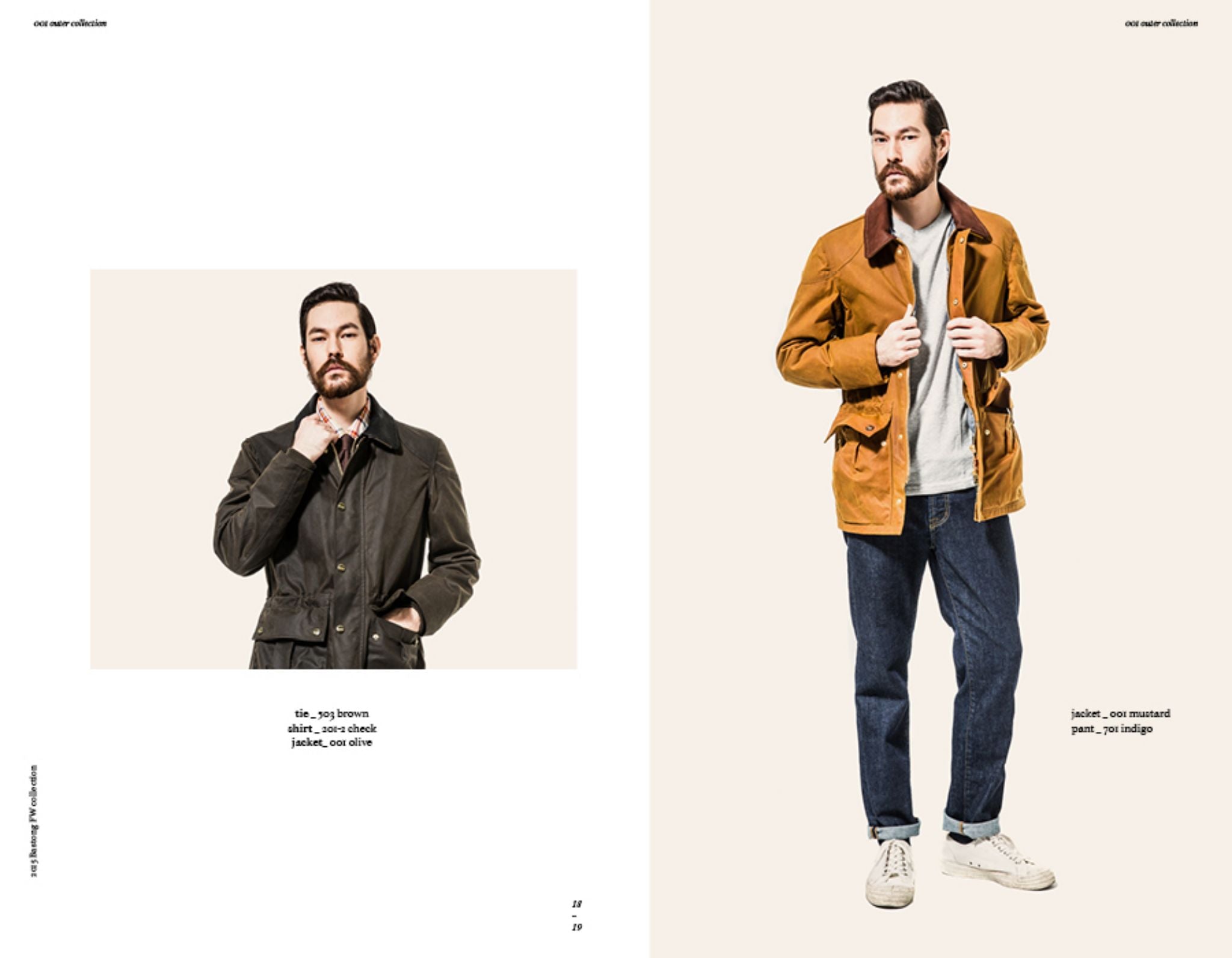 Bastong fw15 lookbook - casual style denim with waxed cotton jacket