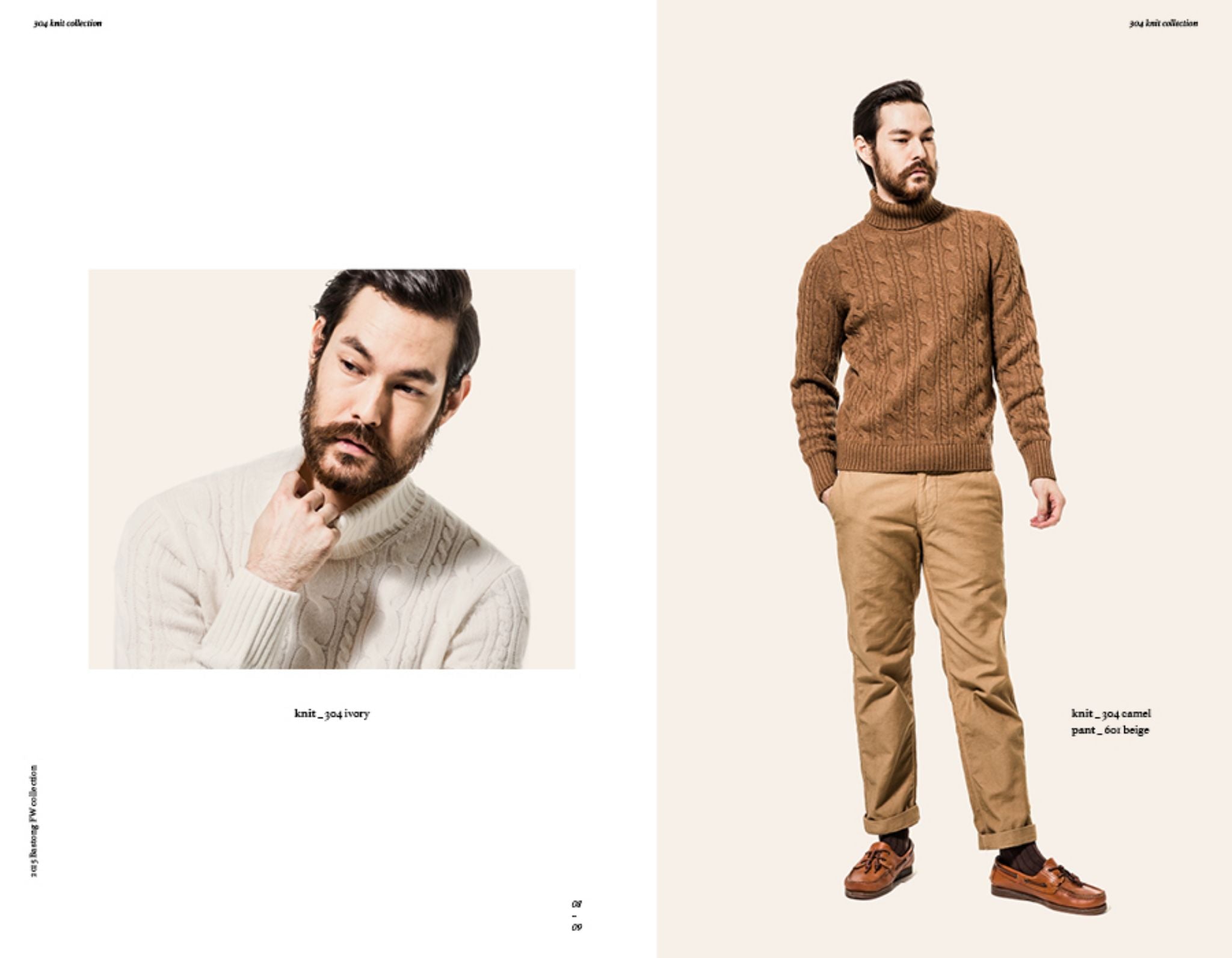 Bastong fw15 lookbook - roll neck sweater with cotton chinos