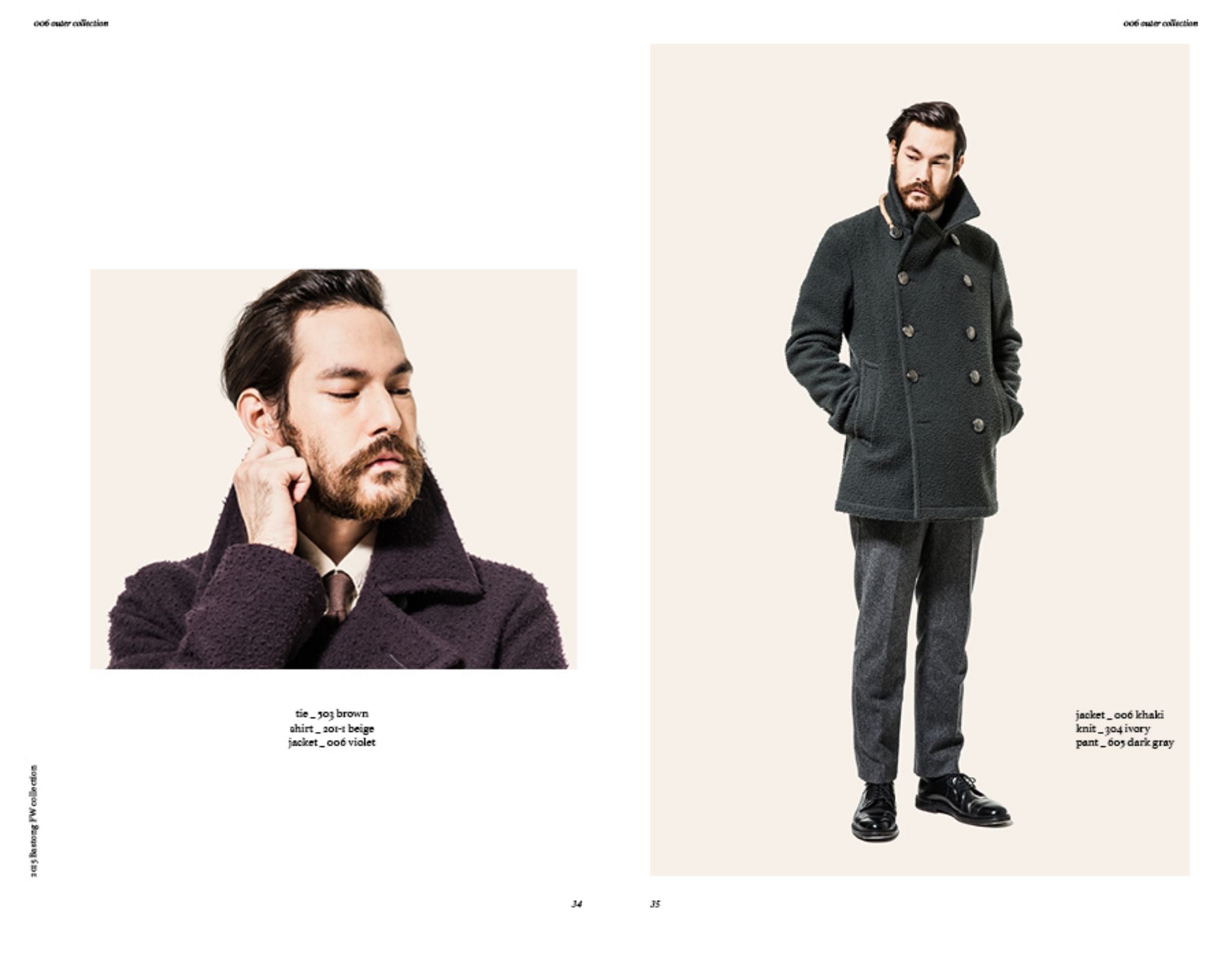 Bastong fw15 lookbook - Casentino wool peacoat