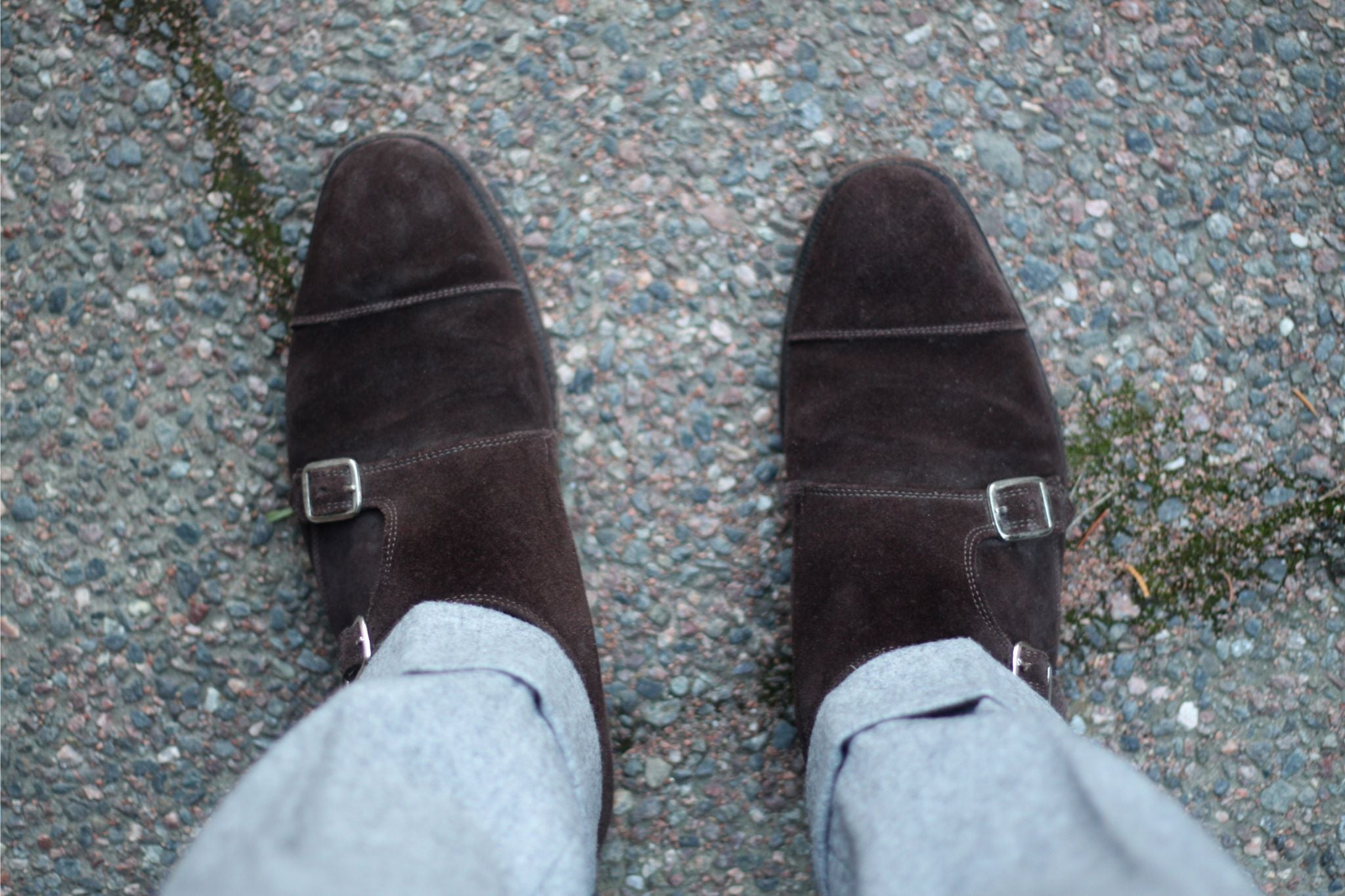 Cheaney Brown suede doublemonks