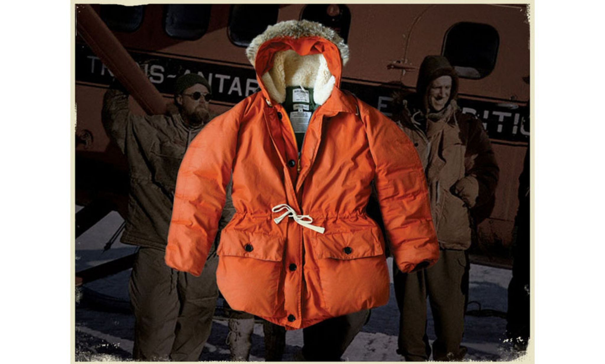 Parka Jacket - Nigel Cabourn Everest in orange