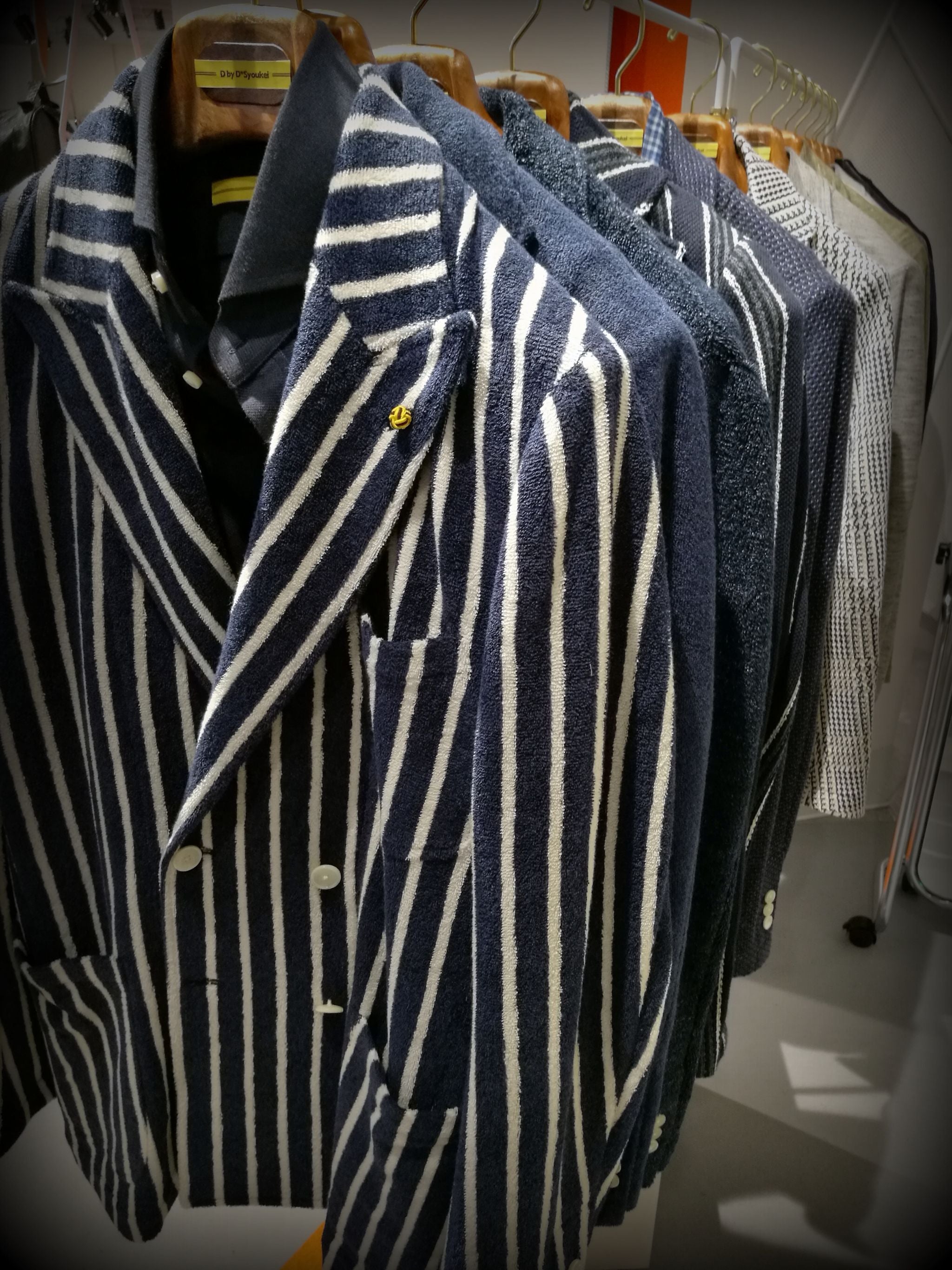 Pitti Uomo 90 trends - striped spor coats