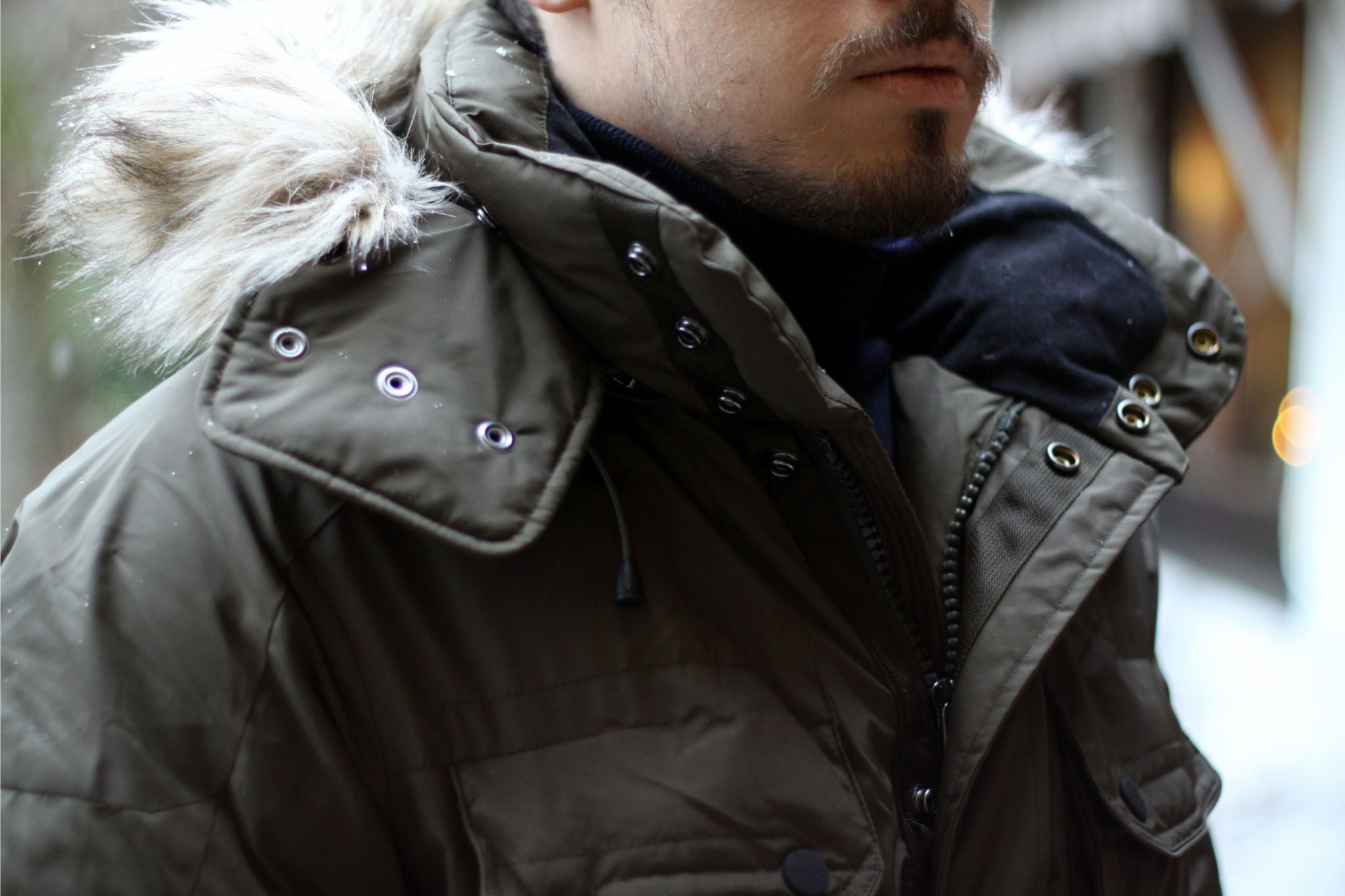 Ralph Lauren RLX down parka jacket - fur collar