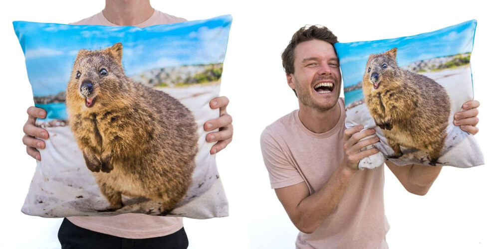 quokka selfie pillow