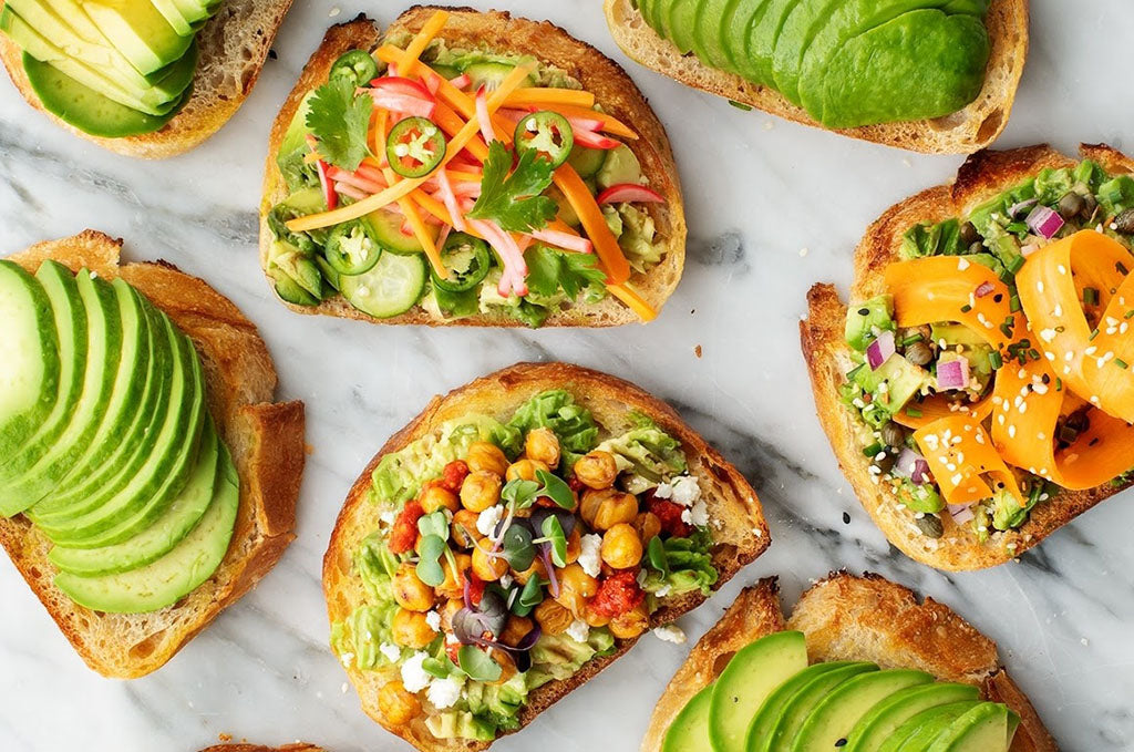 Vegetarian breakfast: Avocado toast