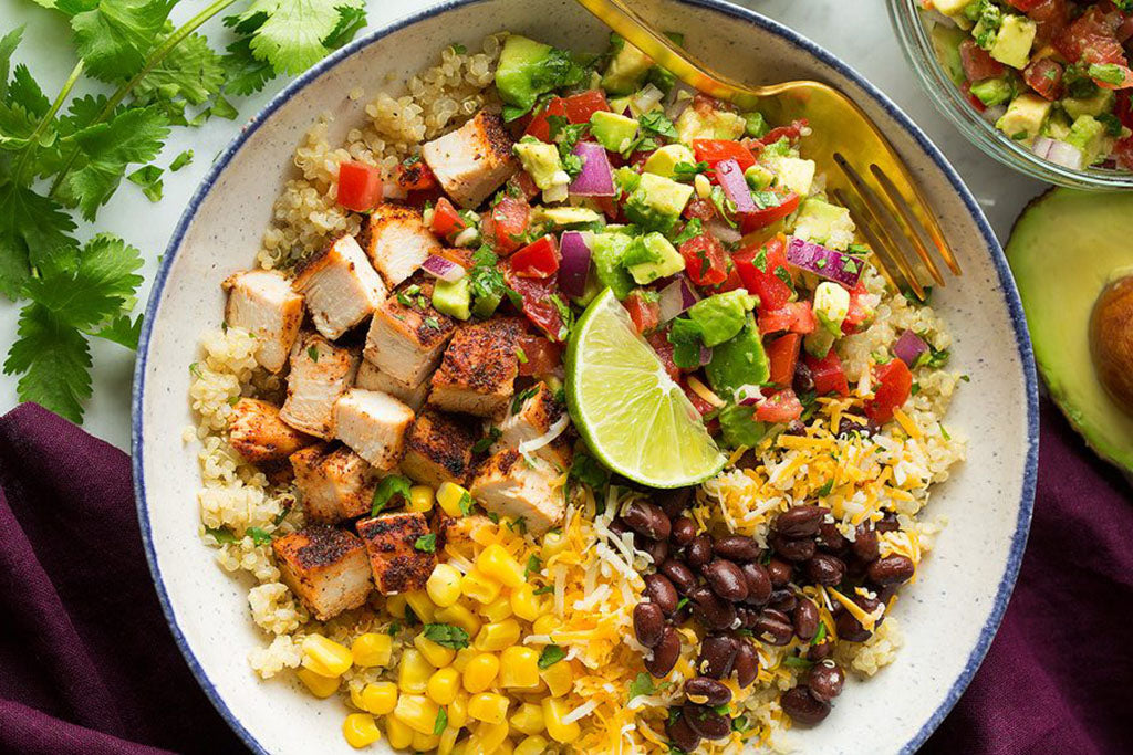 High-protein lunch: Chicken bowl