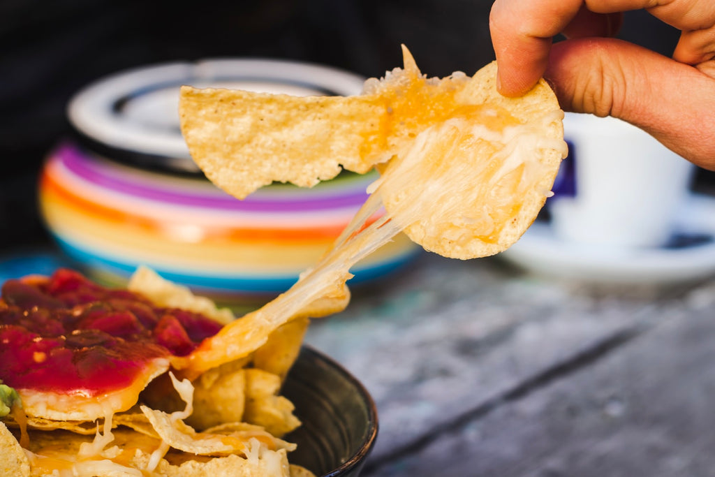 Gluten-free snacks: Chips, cheese, and salsa