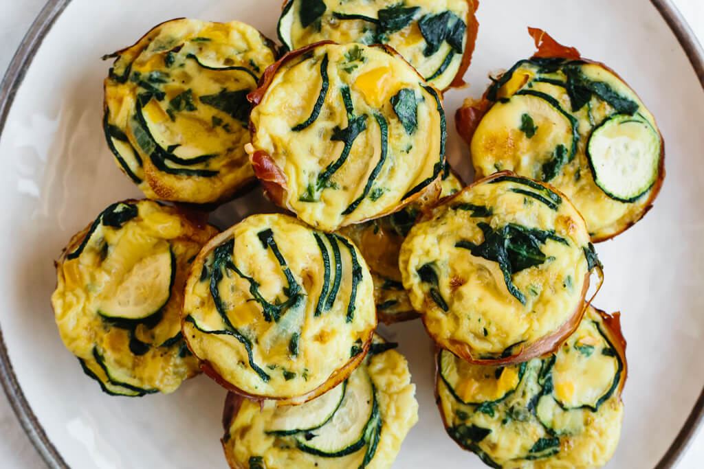 Zucchini and Prosciutto Egg Muffins
