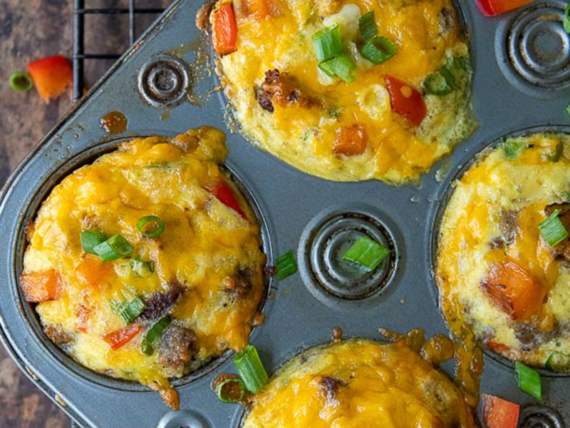 High-Protein Low-Carb Breakfast: Egg Muffins