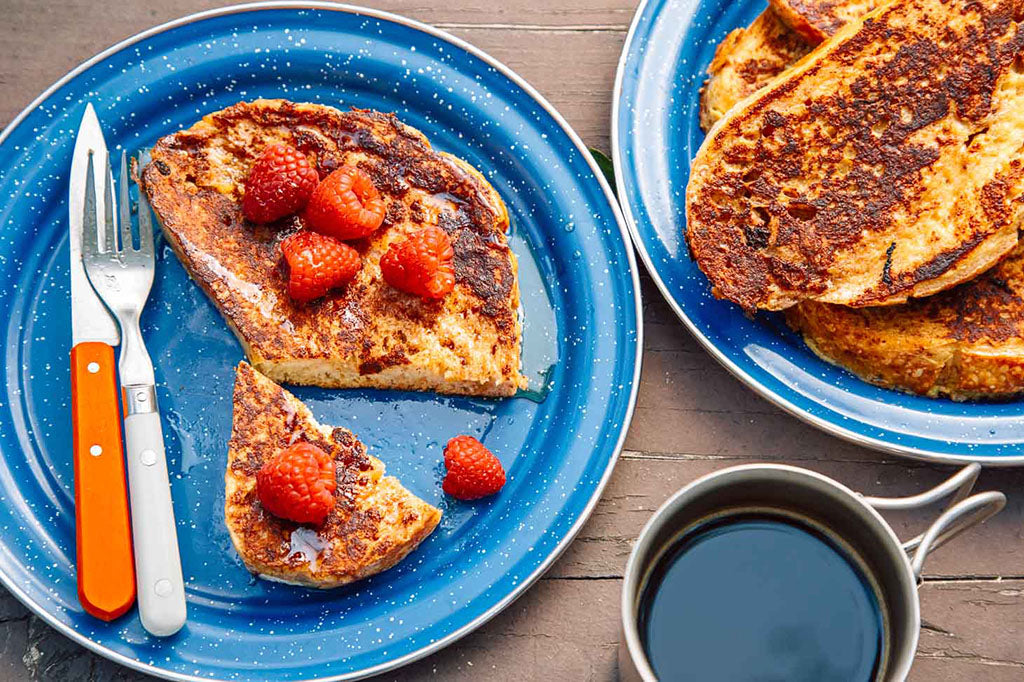 French toast makes a delicious camping breakfast