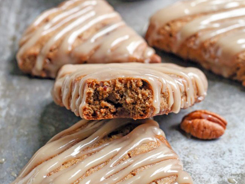 Grain free breakfast: Paleo Pecan Pie Scones