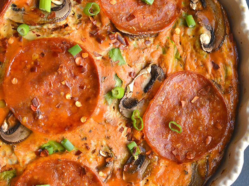 Low-Carb Pizza Frittata