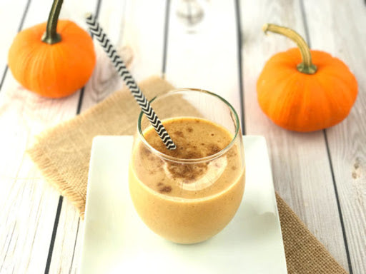 Low-sugar pumpkin smoothie