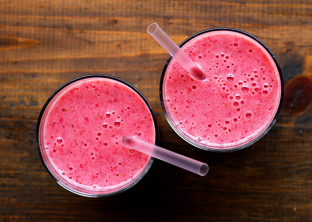 100-calorie meals: strawberry smoothie