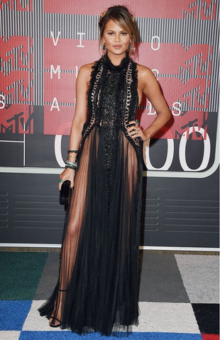 Chrissy Teigen in Marchesa