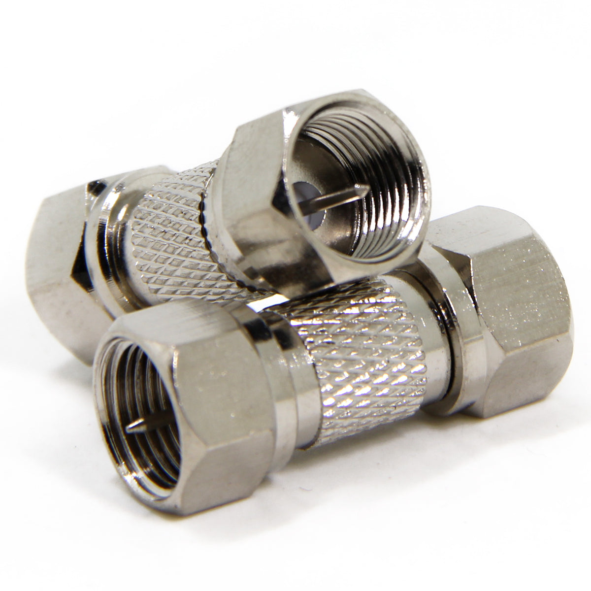 F Type Male To Male 75 Ω Ohm Coax Adapter Coupler Connector Ancable 